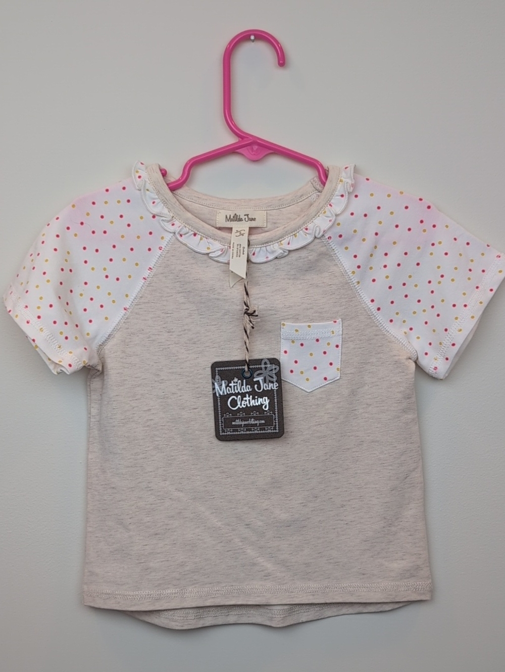 Matilda Jane Polka Dot T Size 2 NWT - Picture 1 of 6
